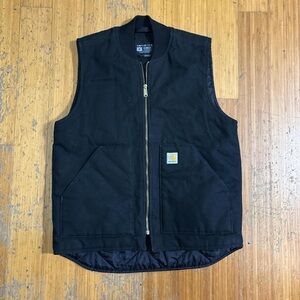 Carhartt Men's Dark Vest with Gold Zipper